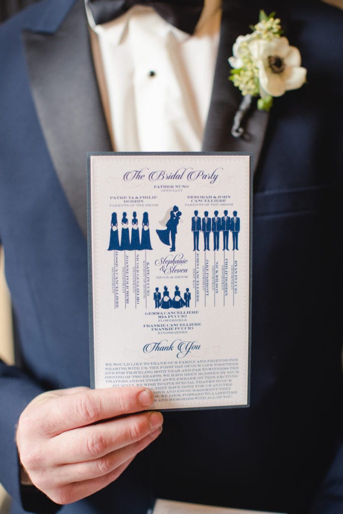 Holland Designs wedding program