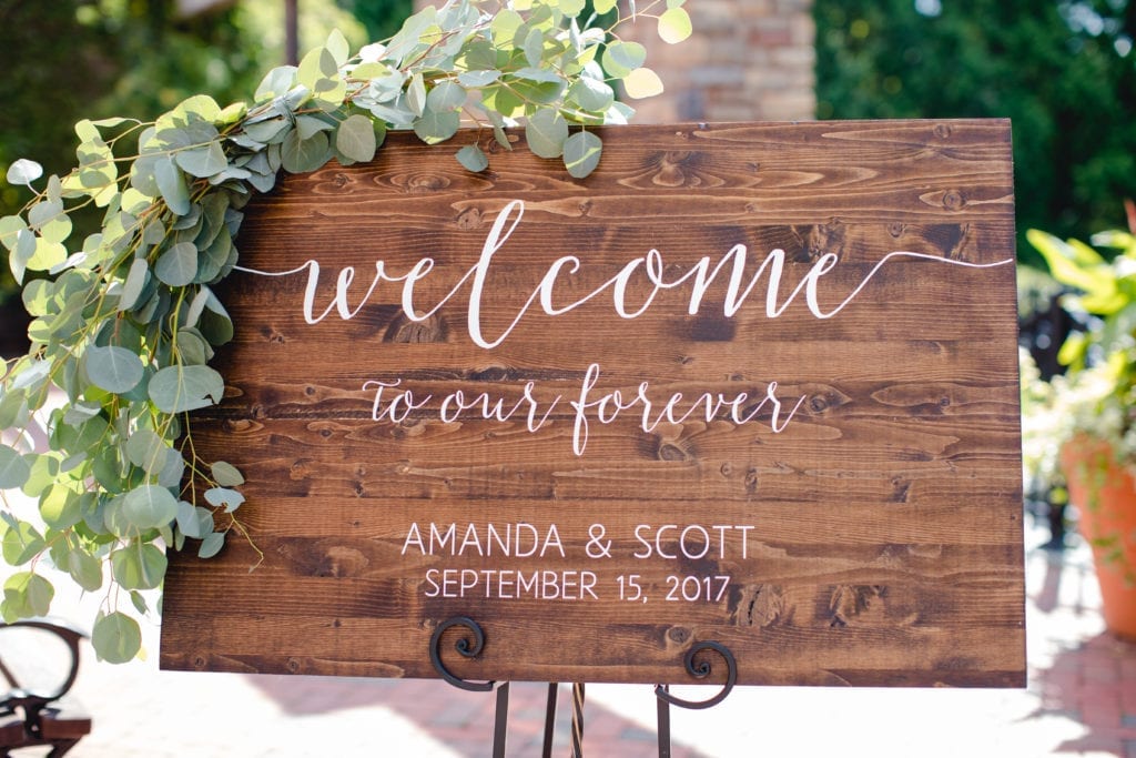 wedding decor, wedding sign