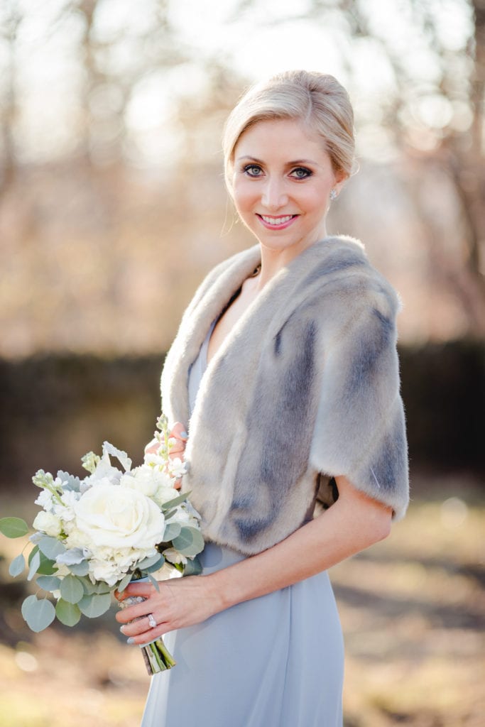 fur wedding stoles