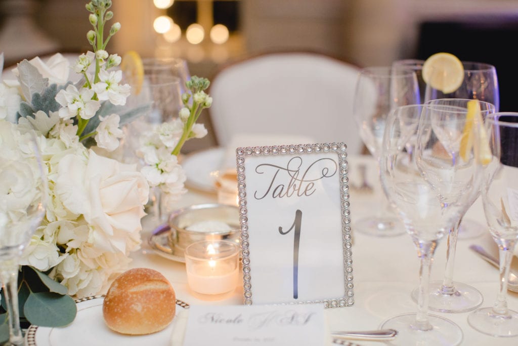 wedding table numbers