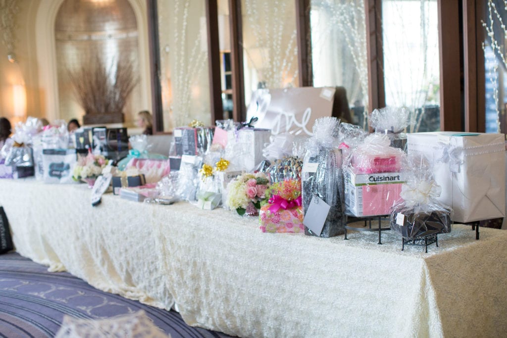 bridal shower gift table