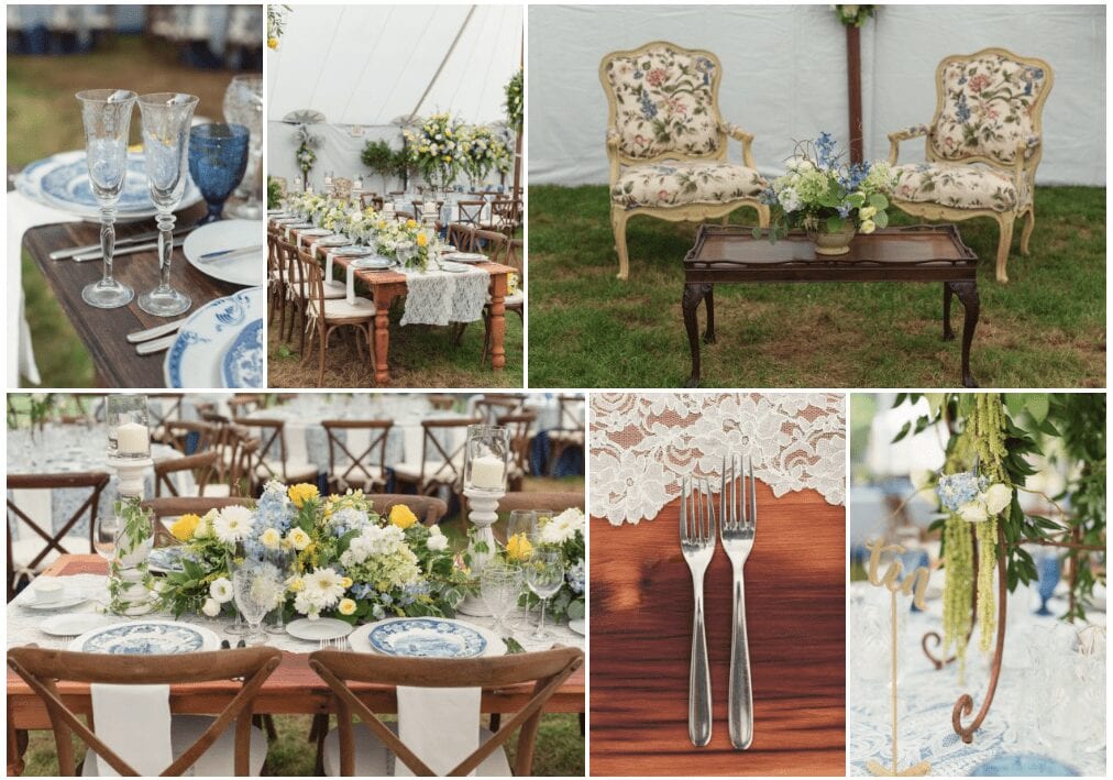 vintage rustic wedding decor, diy wedding decor, the inn at barley sheaf