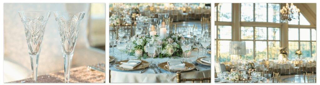 Ashford Estate, gold wedding decor