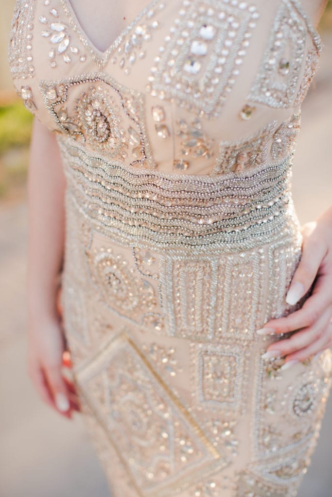 Princeton Prom Photos; embellished prom dress