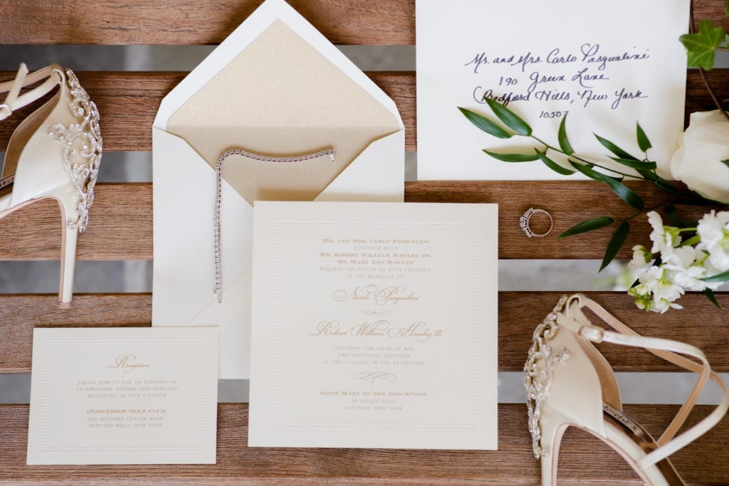 wedding stationery; fine lines of katonah 