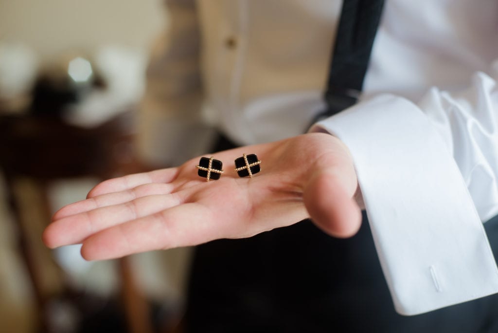 groom details; cufflinks