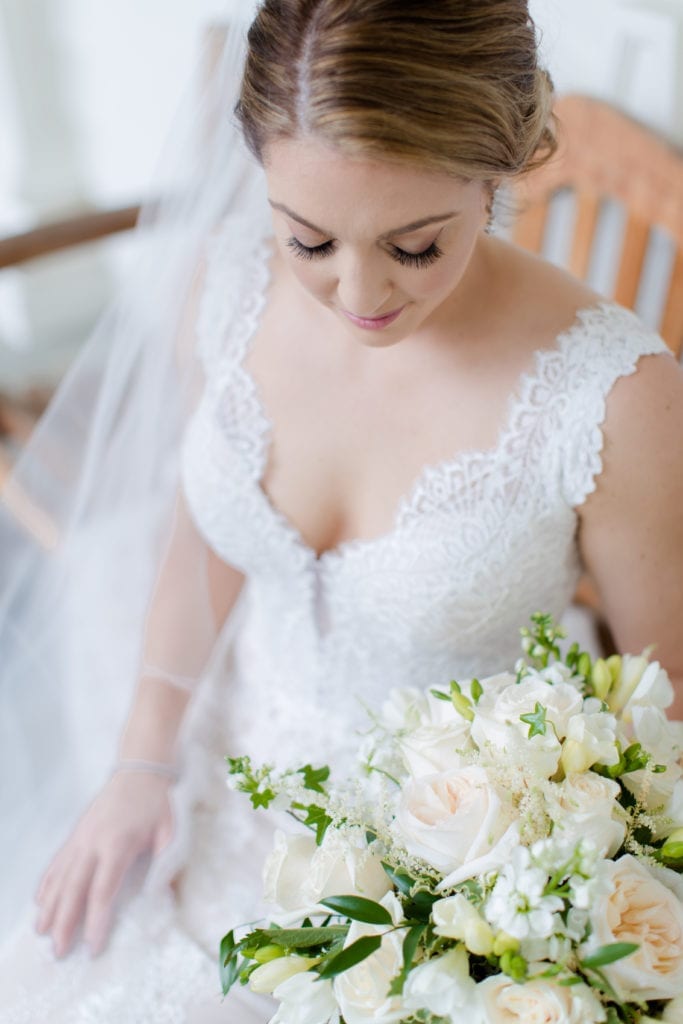 bridal detail shot