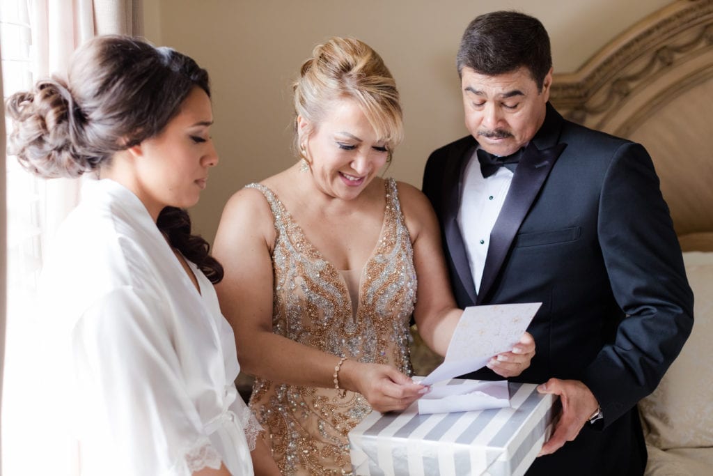 mother and father of the bride