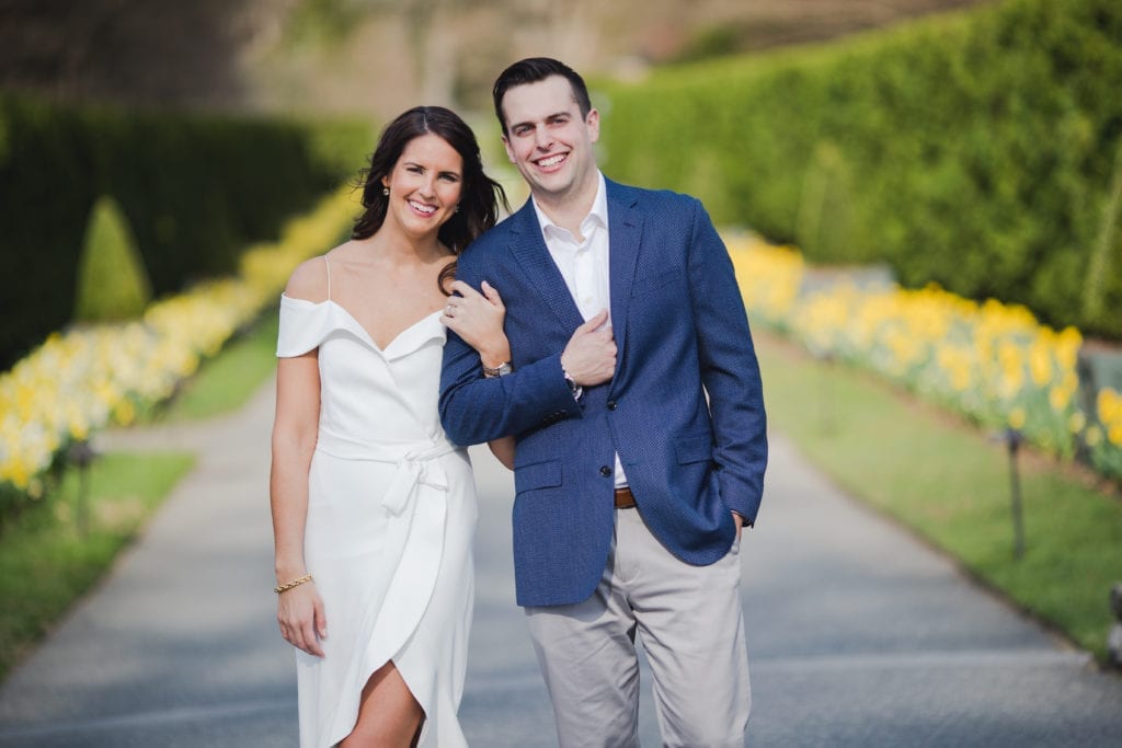 Longwood garden engagement; engagement photos 