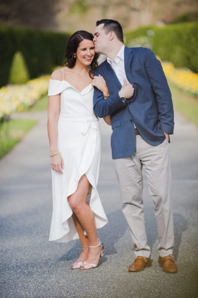 Longwood garden engagement; engagement photo session