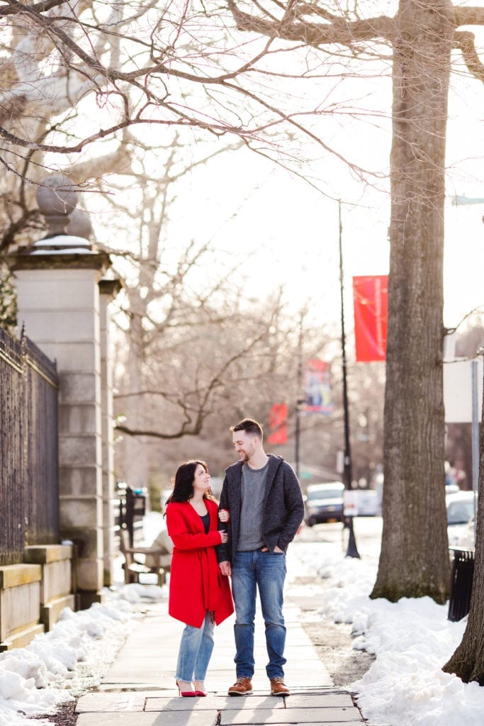 Princeton Engagement; engagement photography; winter engagement 