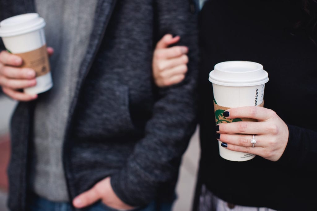 Princeton Engagement; starbucks