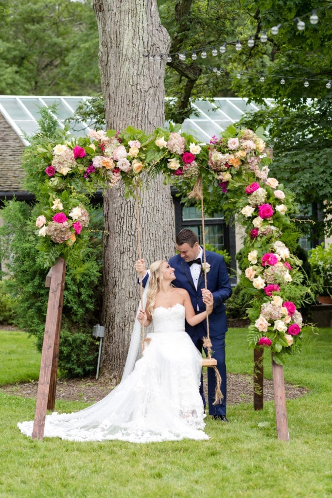 floral wedding arch