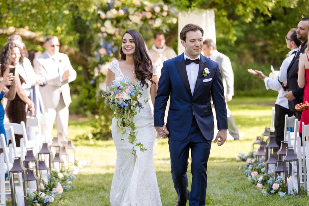 just married, wedding recessional photography