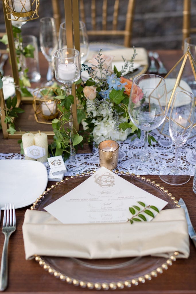 wedding table setting photography, wedding detail shot