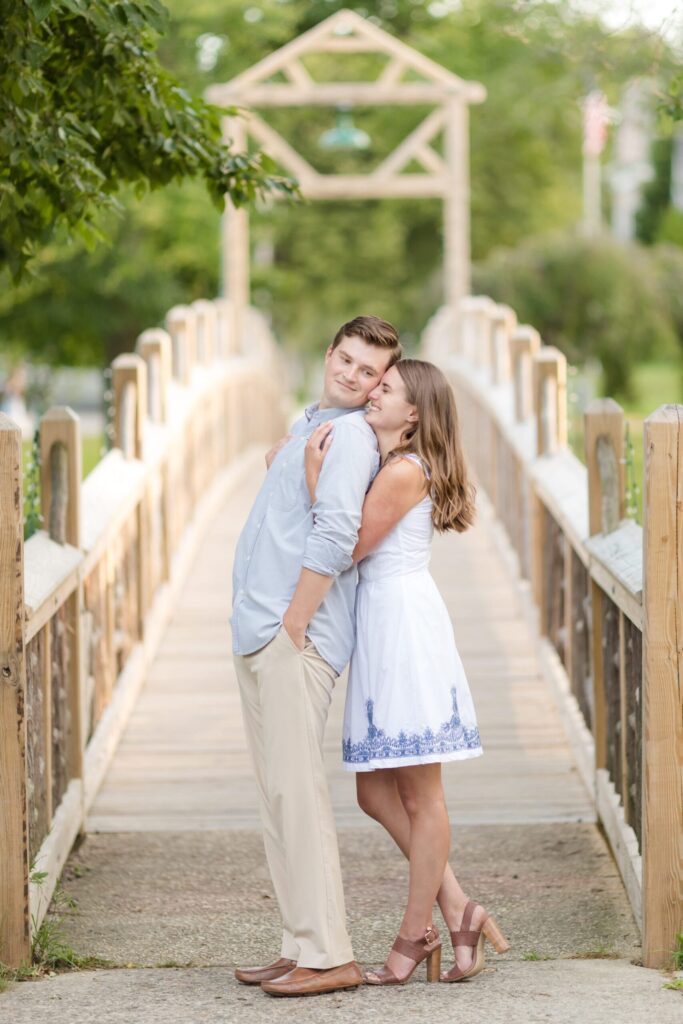 Spring engagement session, spring lake engagement