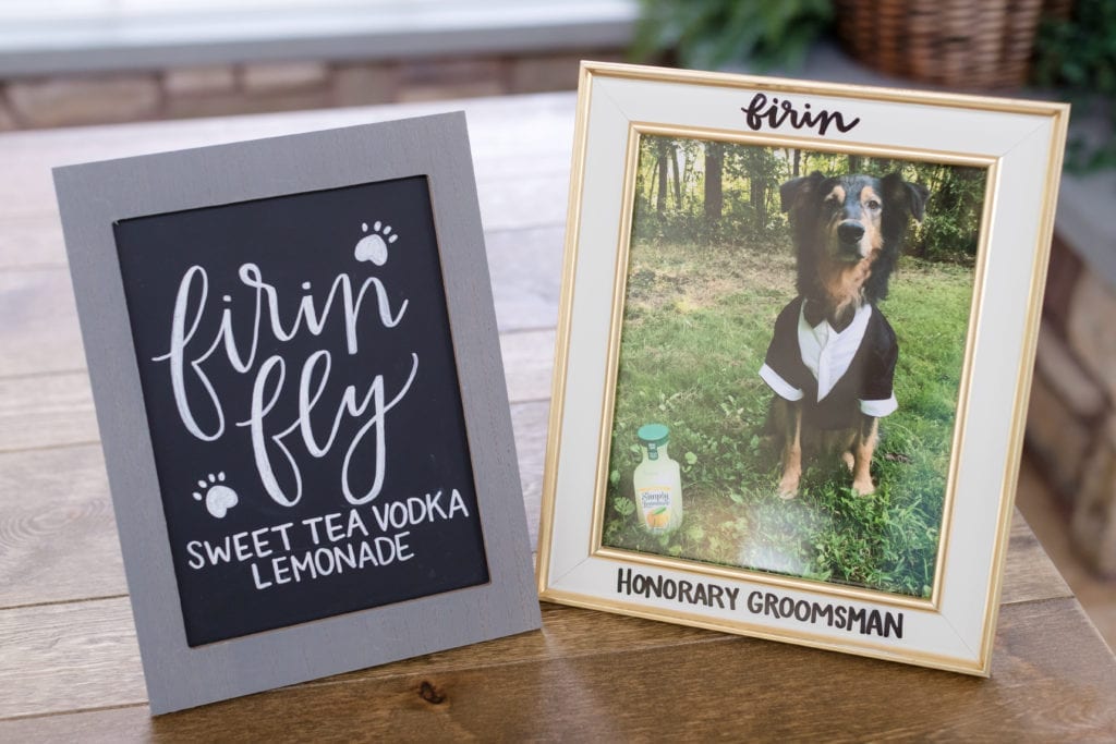 dogs in weddings, wedding decor details