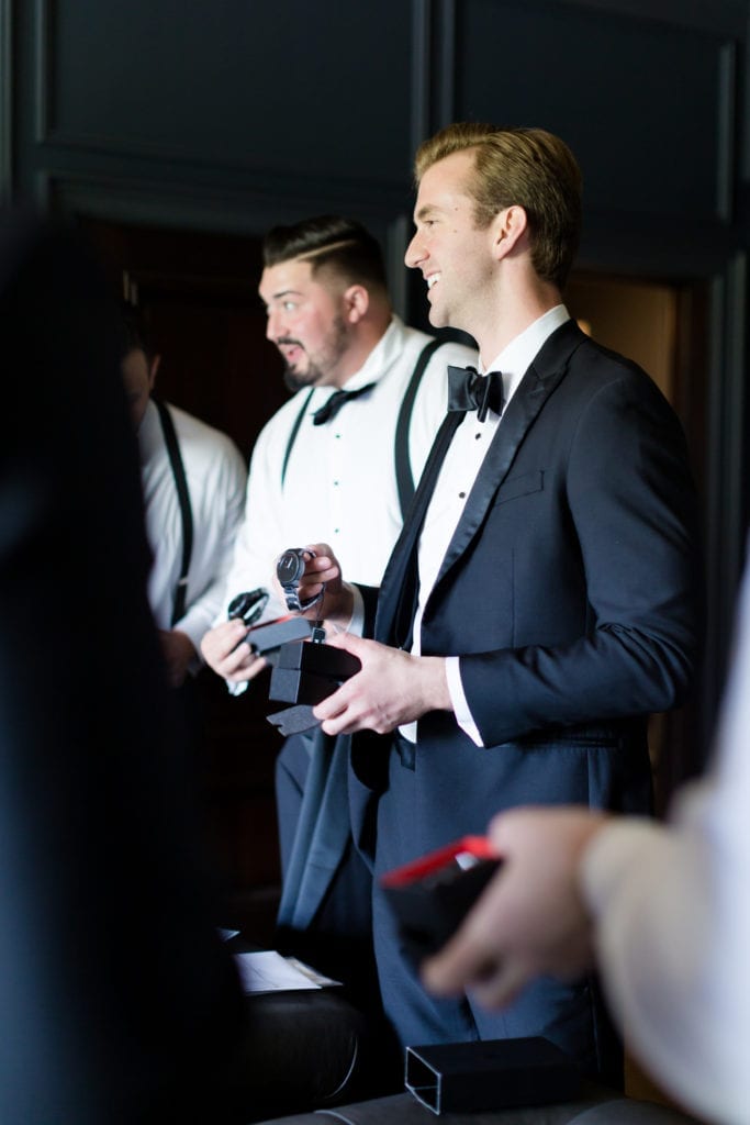 groomsmen watch gift, groomsmen getting ready photo