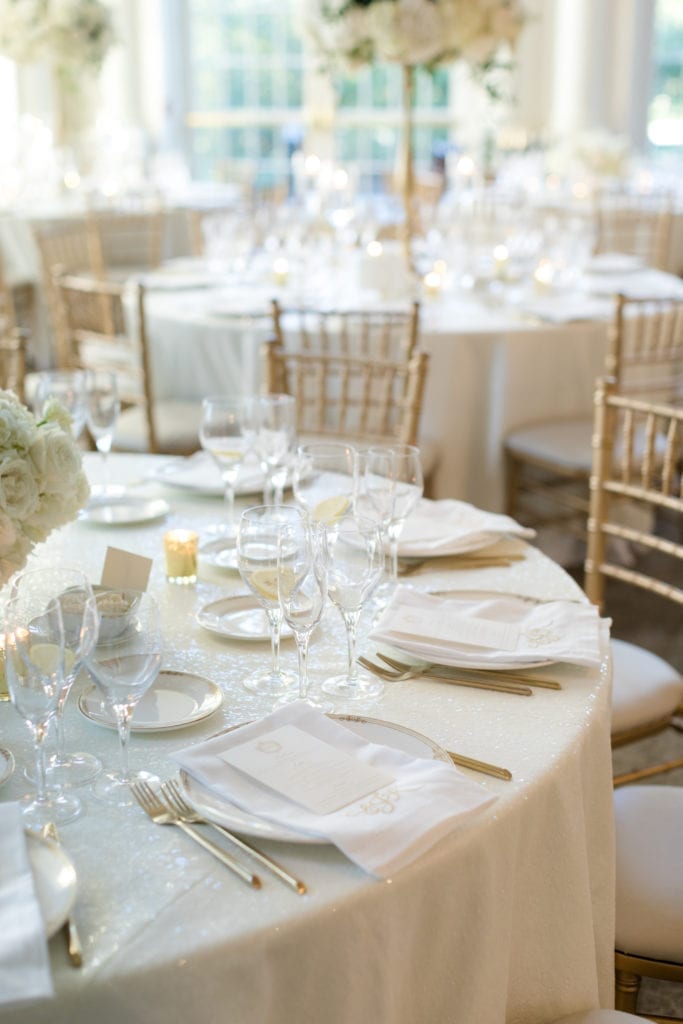 elegant wedding decor details