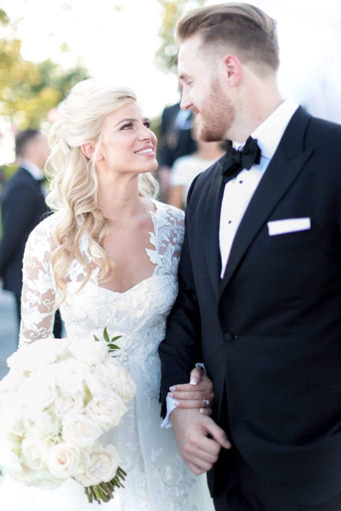 bride and groom detail shot