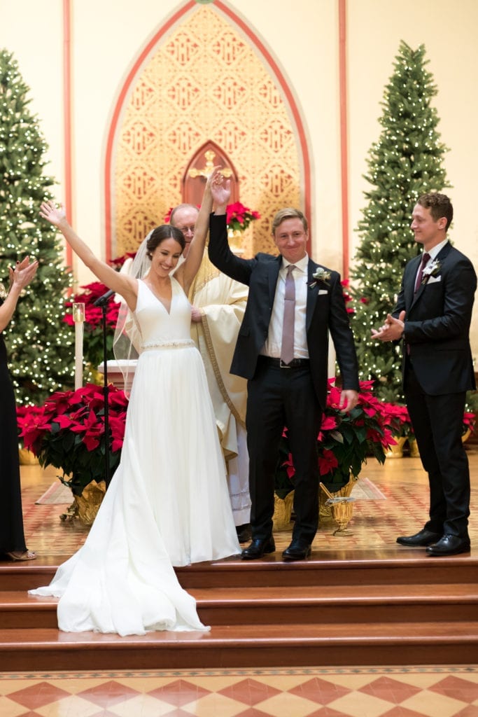 bride and grooms first picture as husband and wife