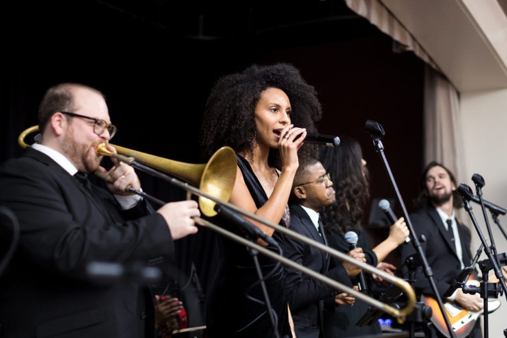 Sound Society Band performing at wedding reception