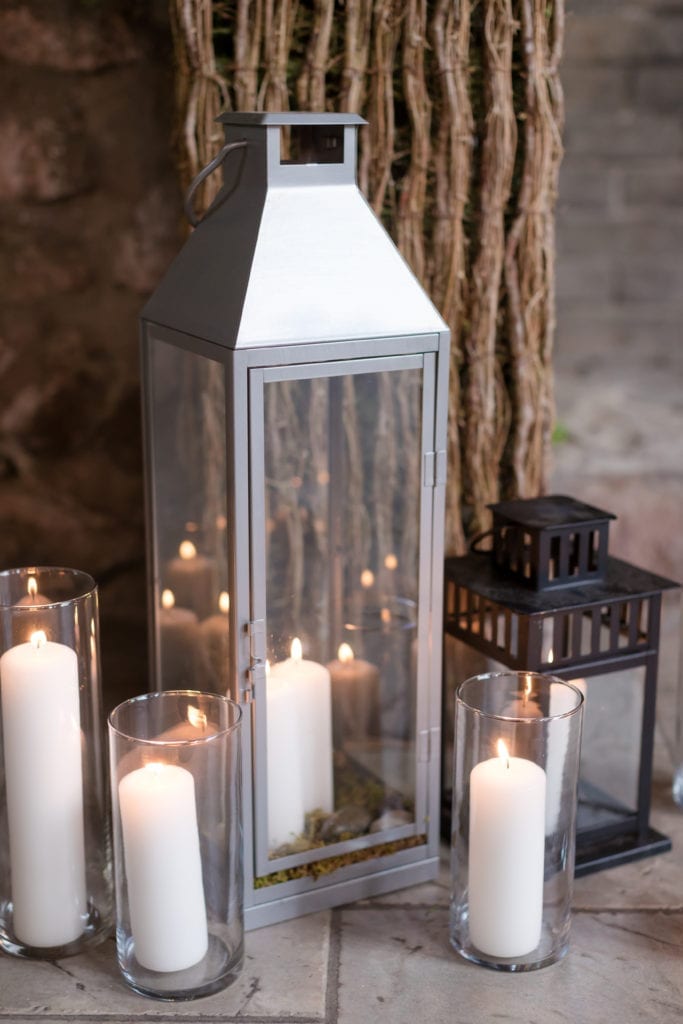 lantern candle holders wedding decor