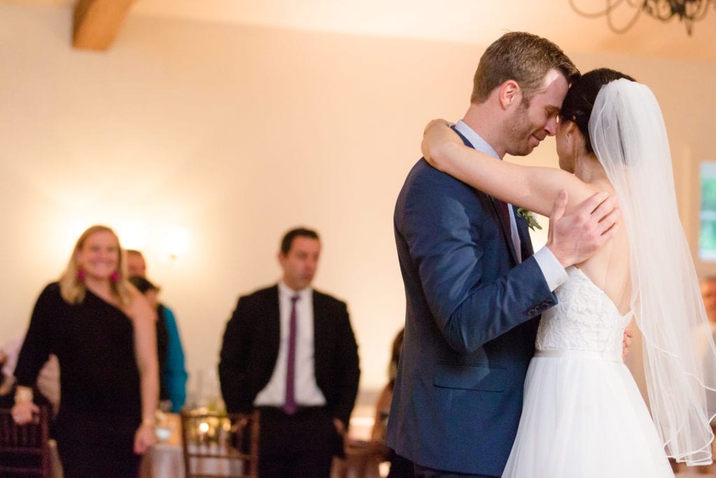 bride and grooms first dance