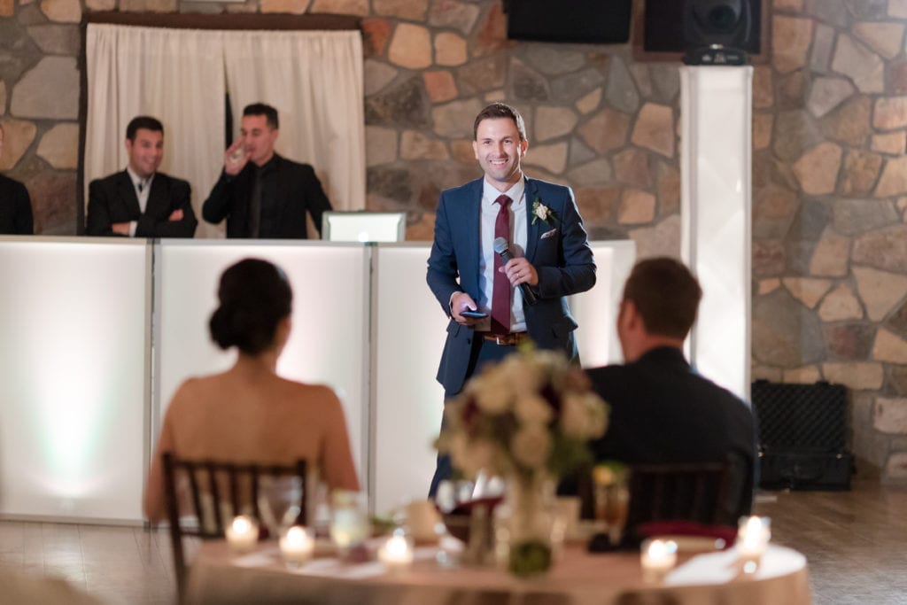 best man giving his speech