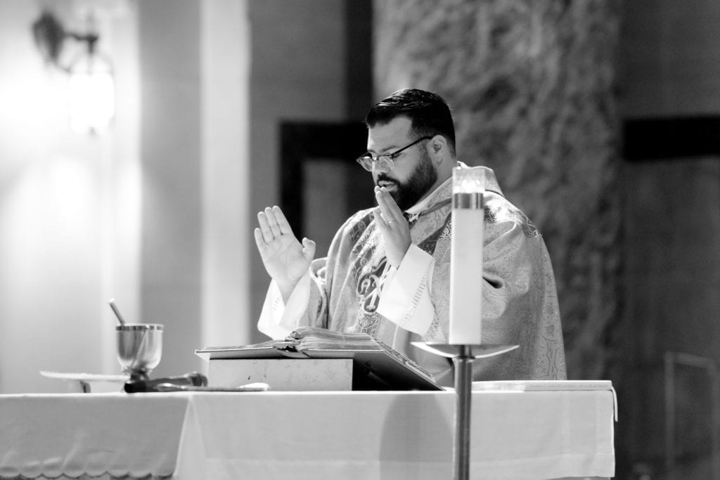 wedding officiant at wedding ceremony