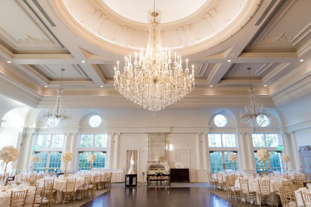 Park Chateau wedding reception setup