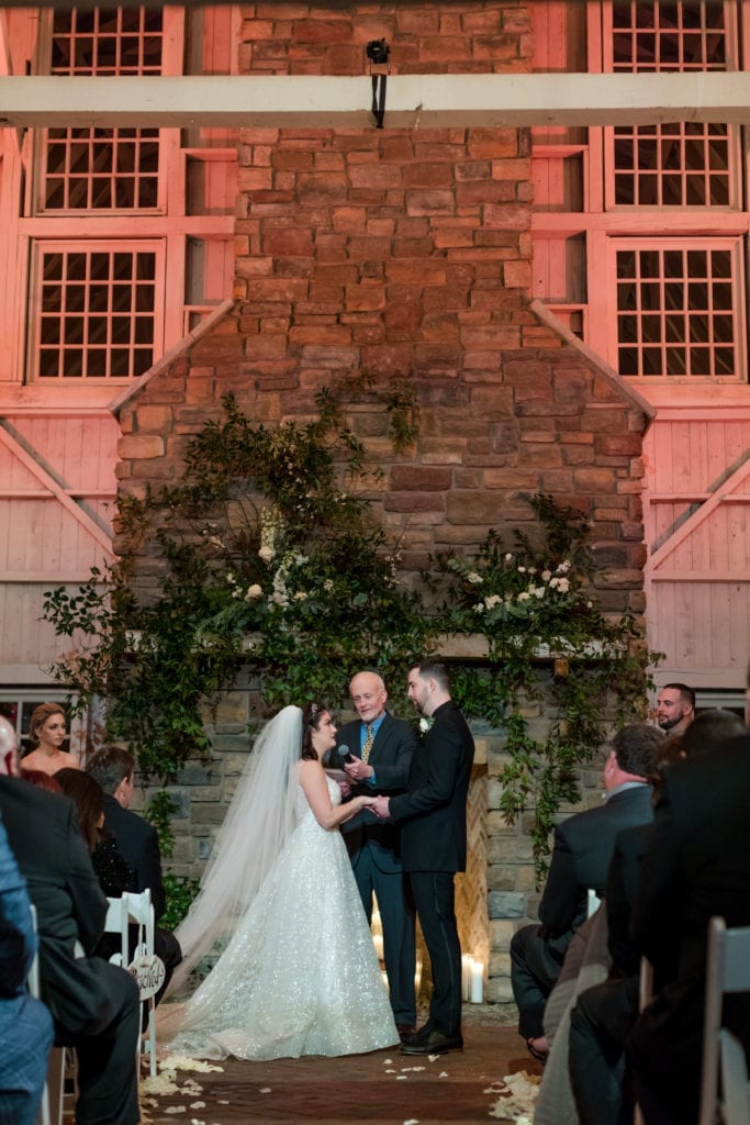 bride and groom reciting their vows