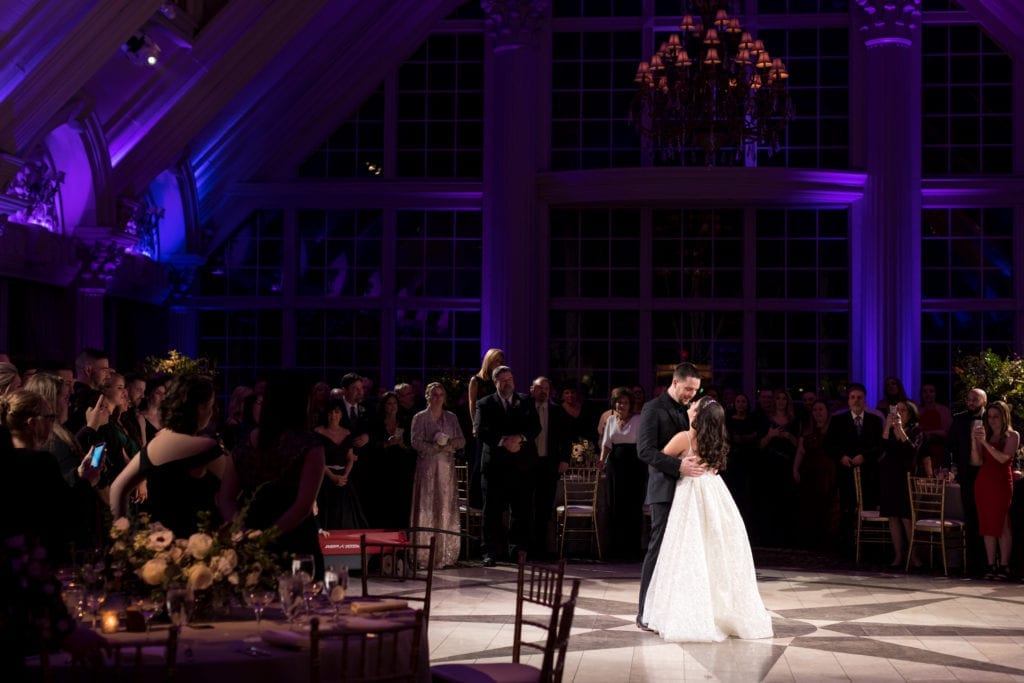 bride and grooms first dance