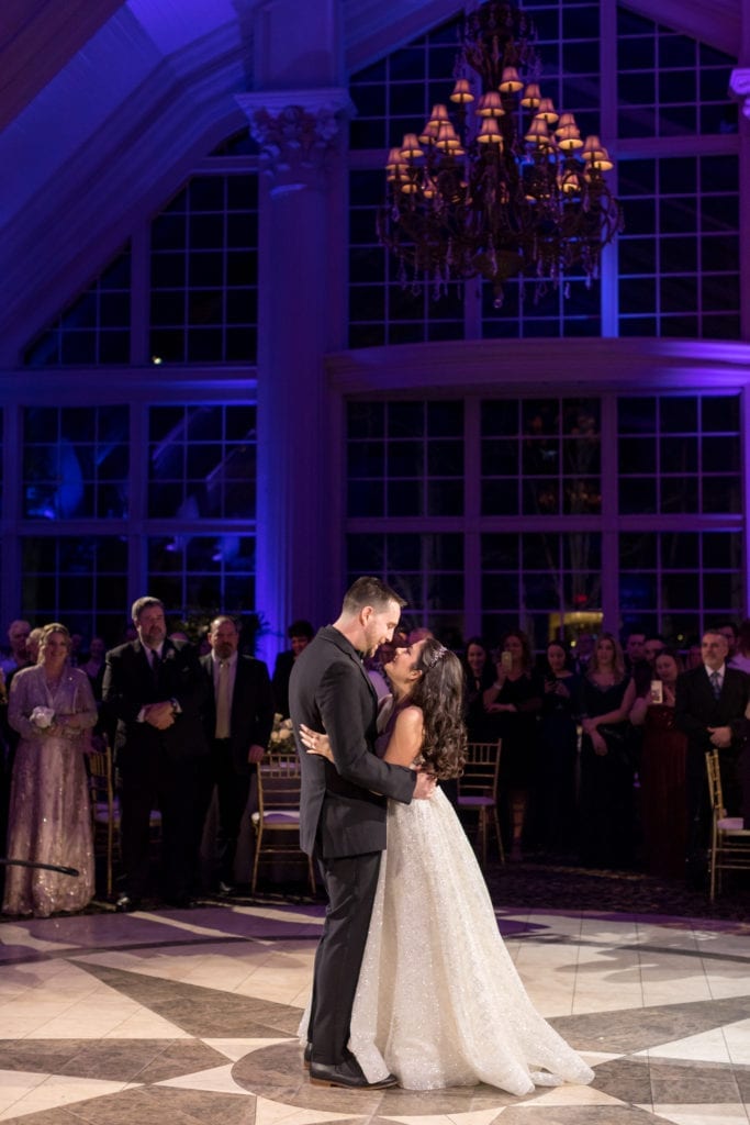 bride and grooms first dance