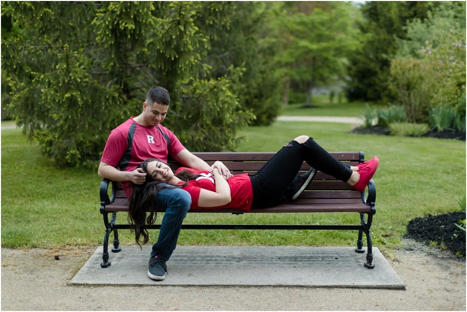 fun collegiate engagement photos