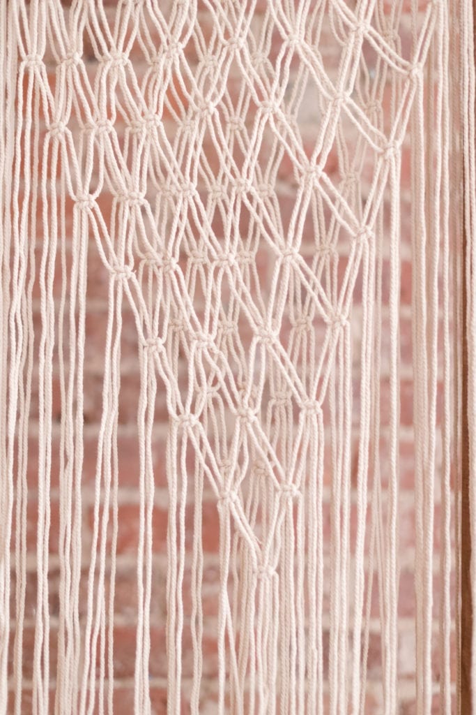 macrame tapestry decor for wedding decor. manhattan boho bride