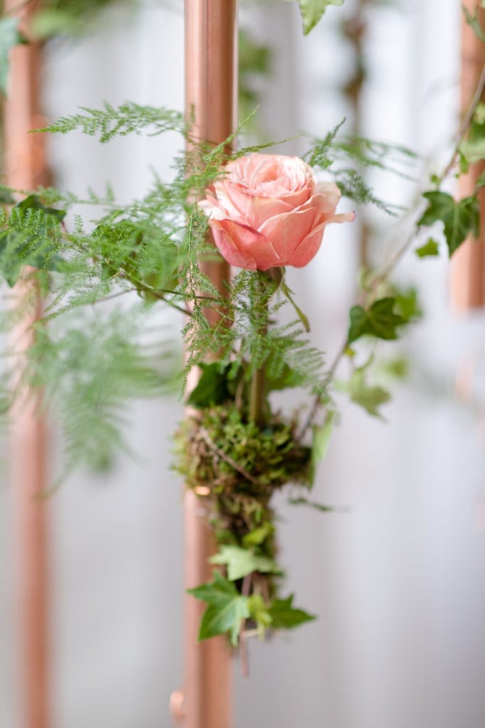 simple boho wedding flower