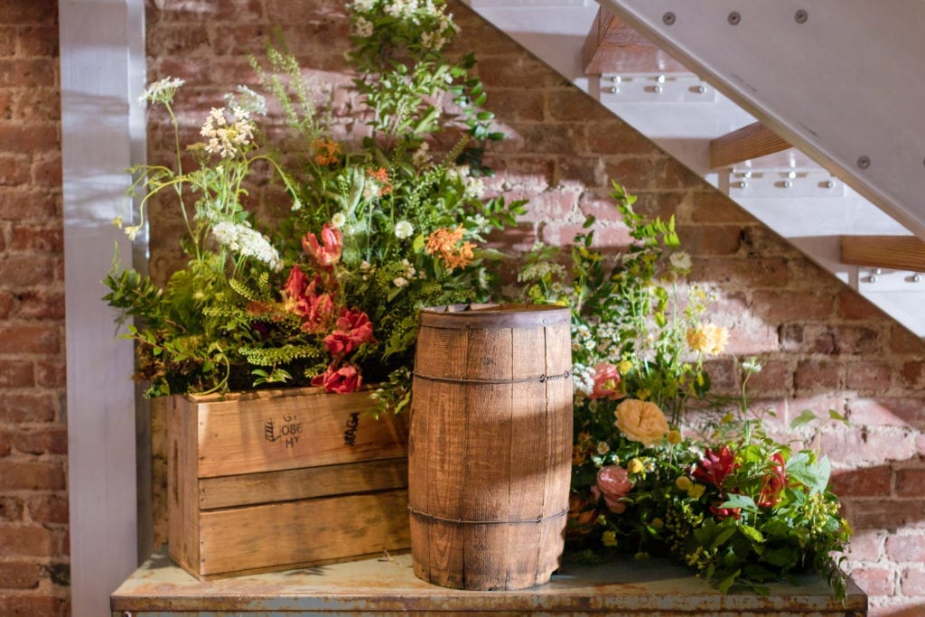 reclaimed wood barrel for boho wedding decor, rustic wedding inspirations