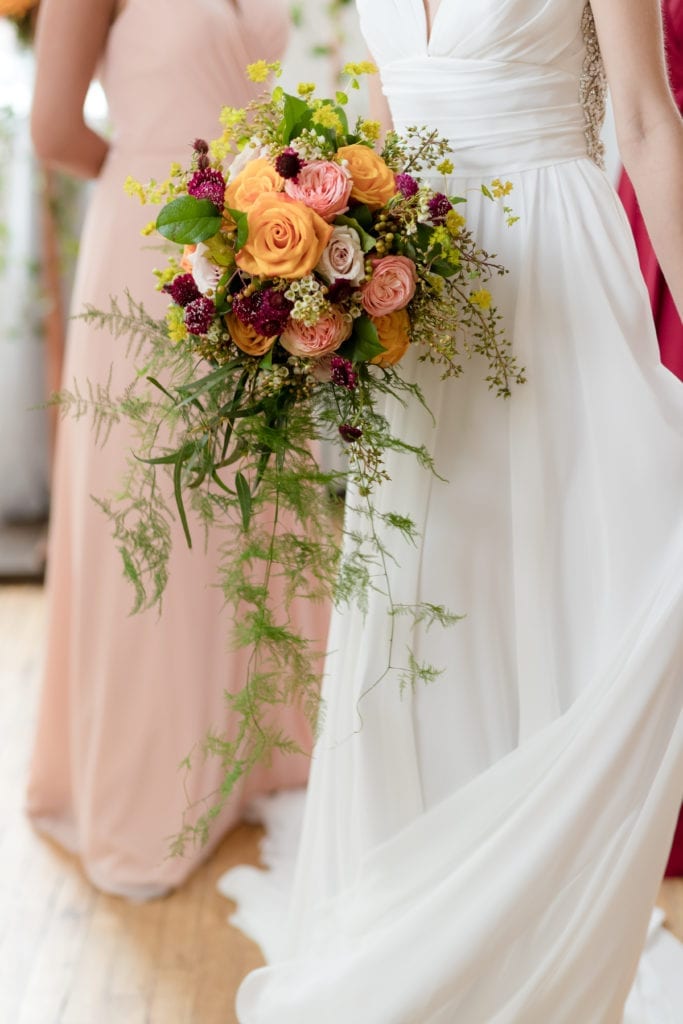 fall rose wedding bouquet, floral bouquet inspiration