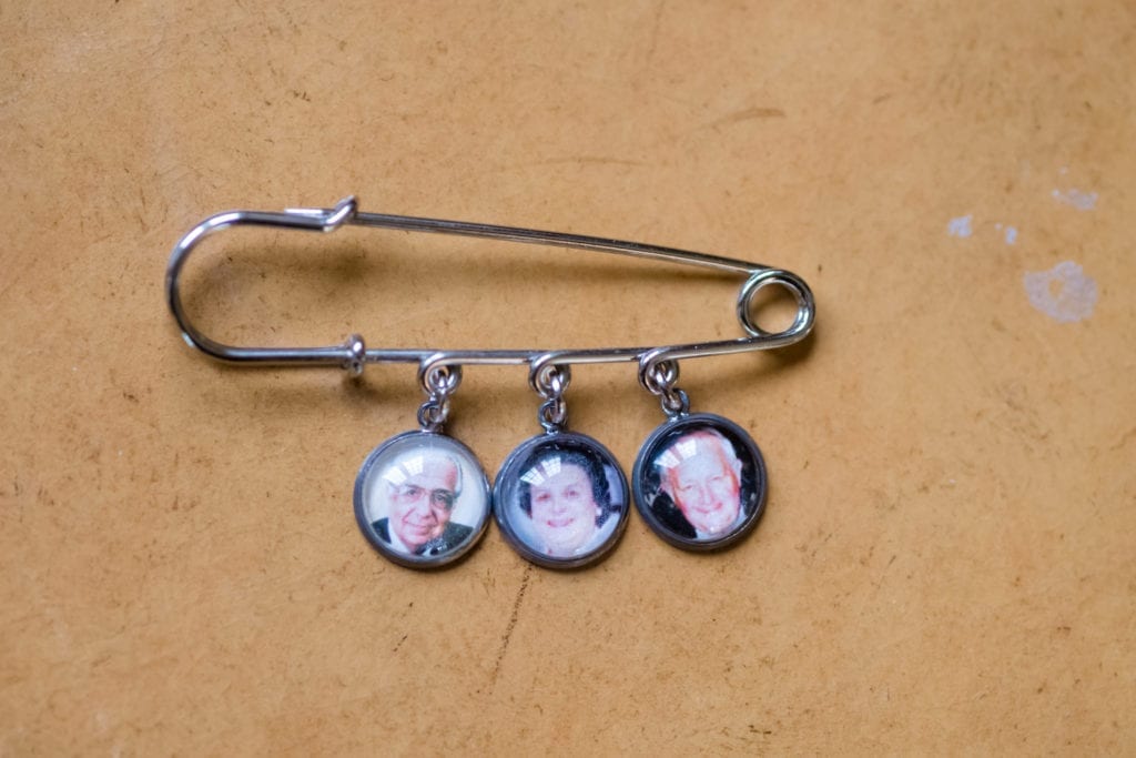 remembering passed away love ones, picture charm pin