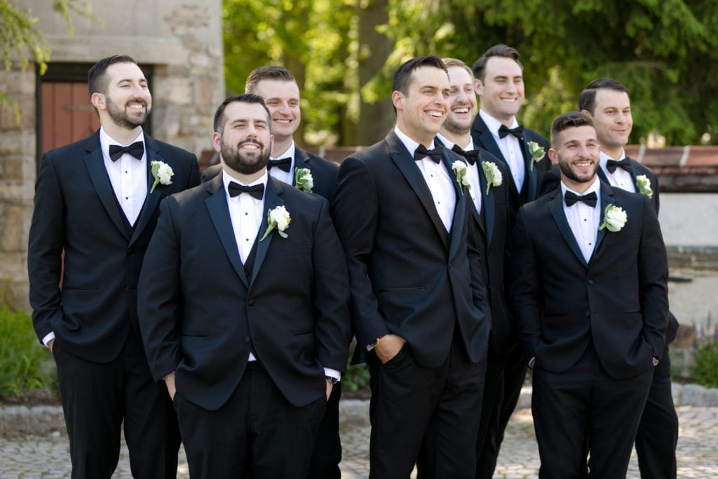 Groom and his groomsmen, Pleasantdale chateau 