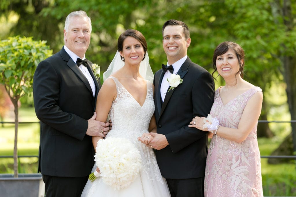 bride and groom with in laws