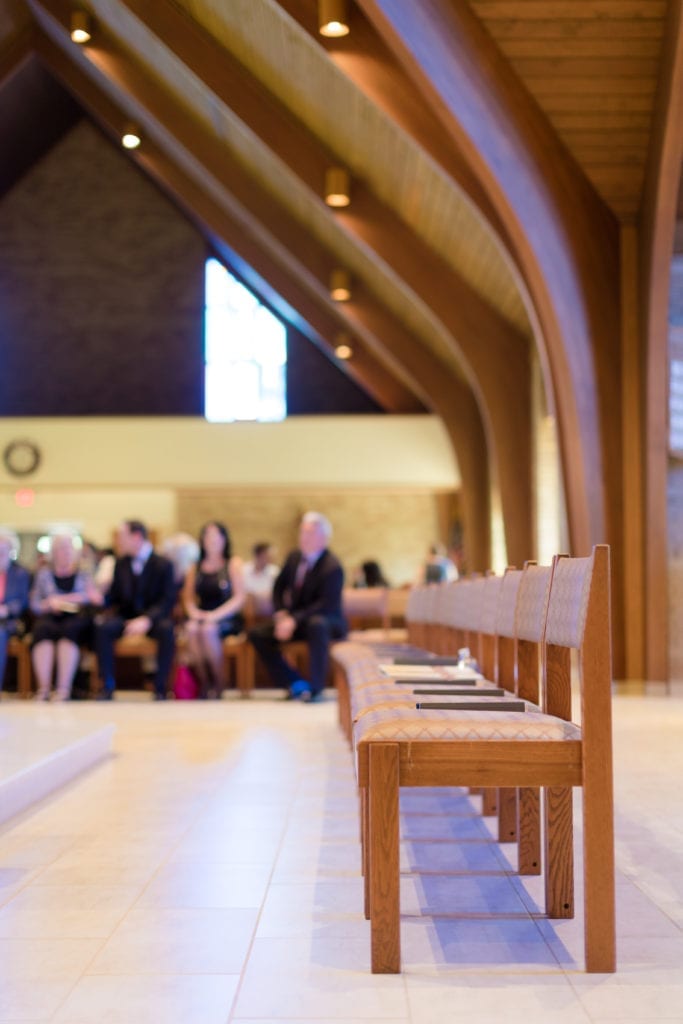 alter setup for Roman Catholic wedding