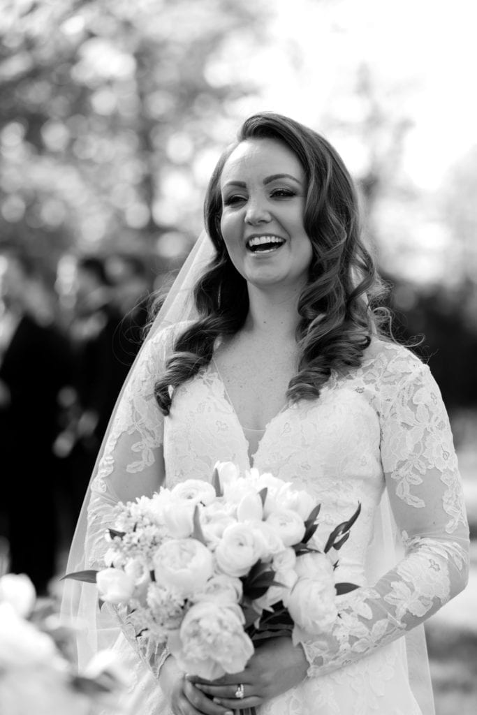 From Peonies to Paint Chips white bridal bouquet 