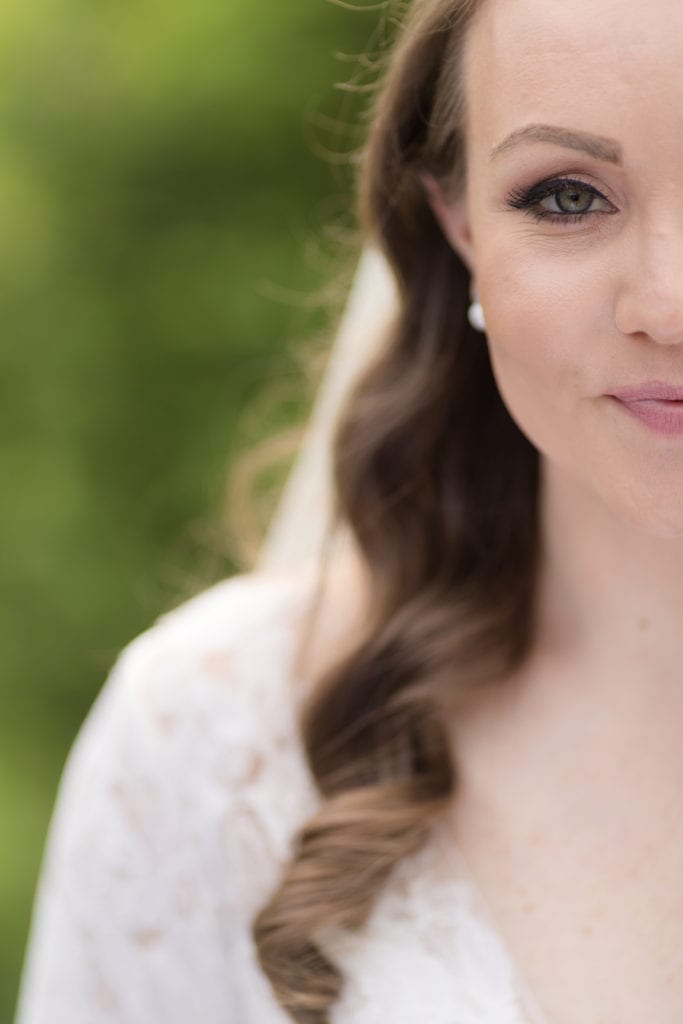 west essex wedding jewelry, closeup shot of bride