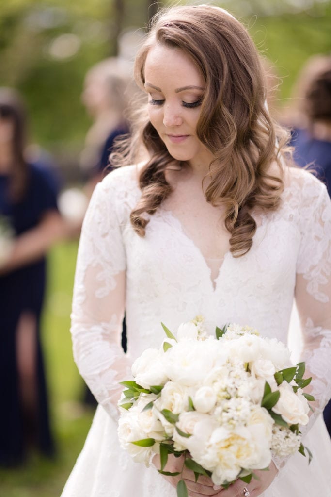 from paint chips to peonies flowers, wedding bouquet