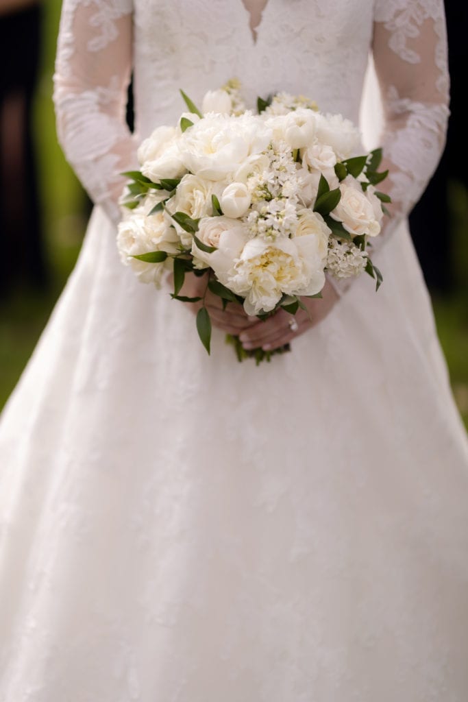 mixed floral white bouquet