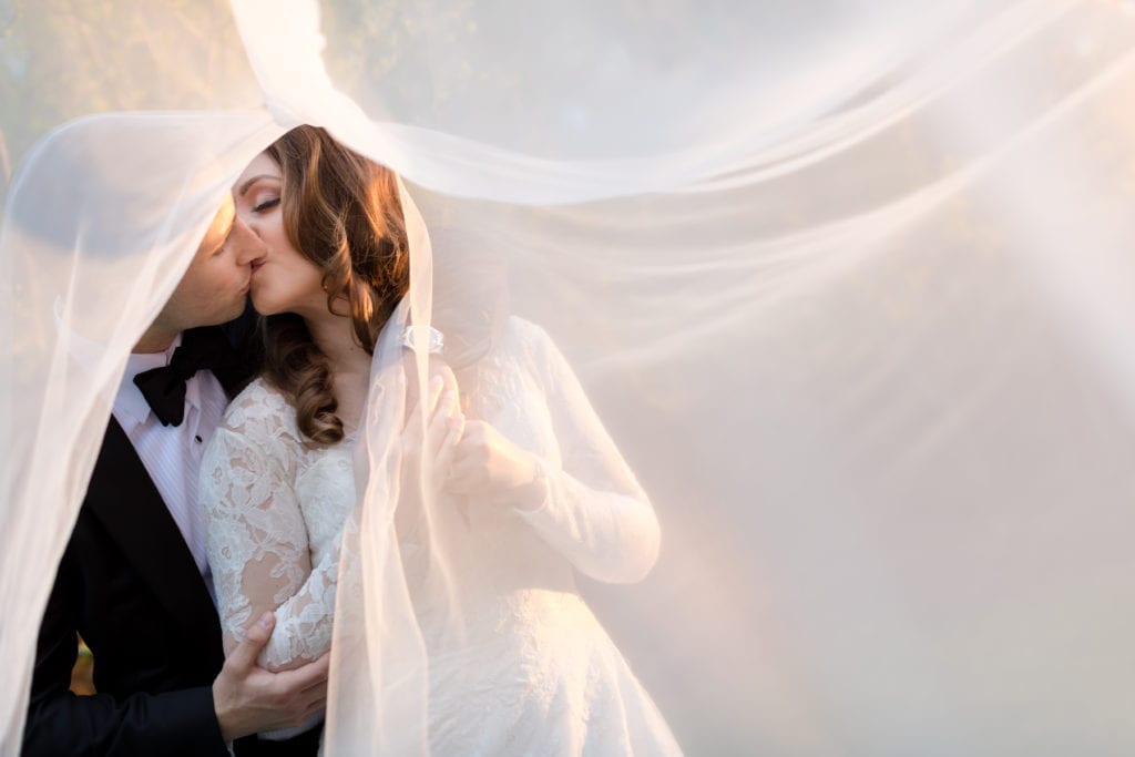 L'Fay Bridal veil in the wind