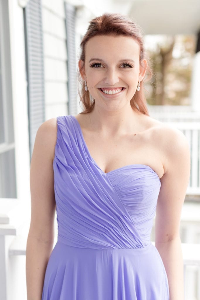 dessy one shoulder bridesmaids dress, lilac bridesmaids