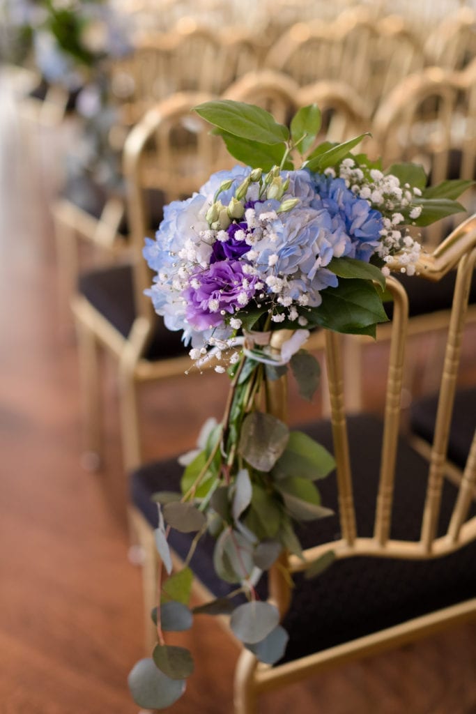 bloom florist wedding flowers, lilac and blue wedding flowers